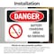 Signmission Battery Charging Area No Smoking Danger Sign, Vinyl Decal, 10in W x 7in L, 2PK OS-2PACK-DS-D-710-L-1040 - alternate 4